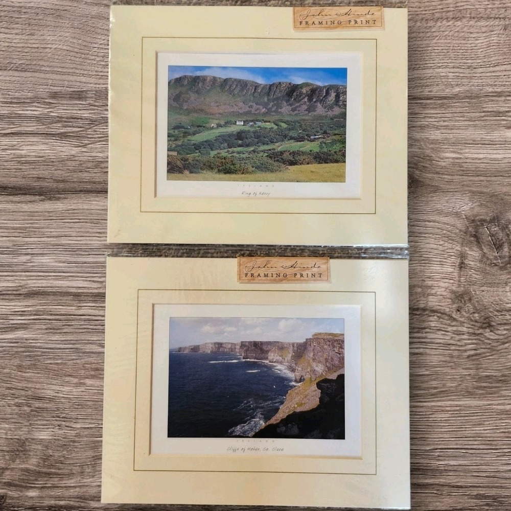 Lot of 2 Irish Landscape Mounted Prints - JOHN HINDE 8x10‎ - NEW